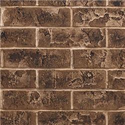 Majestic BRICKMI25TB 25 x 1.284 in. Traditional Brick Interior Panel, Tavern Brown