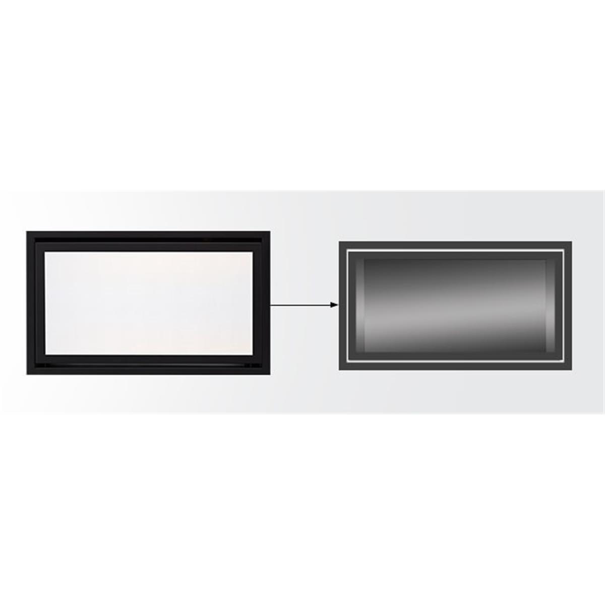 Majestic CFTF-32-BK 32 in. Clean Face Fireplace Trim for Jade Fireplaces, Black