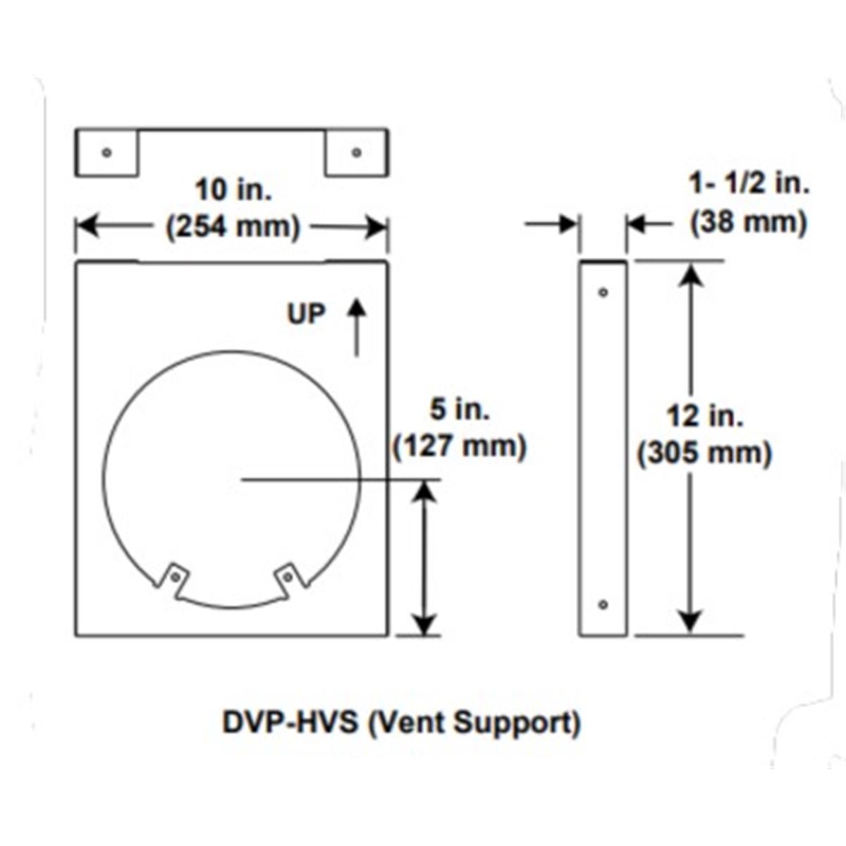 Majestic DVP-HVS Horizontal Pipe Support Assembly