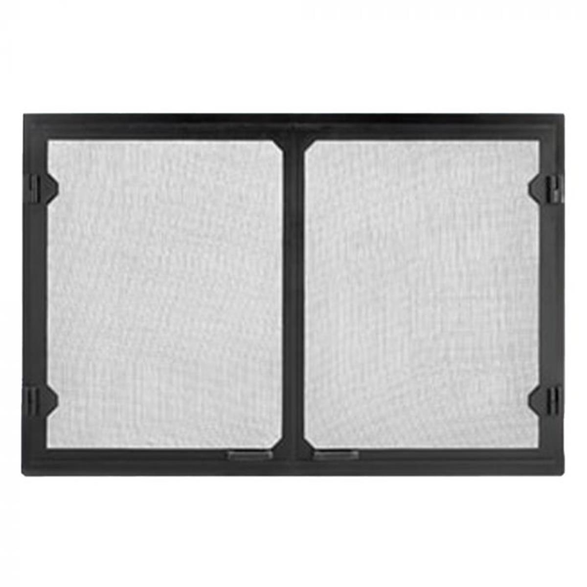 Majestic GV100BK Grand Vista Cabinet Style Mesh Doors, Black