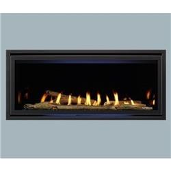 32 in. Linear Direct Vent Gas Fireplace, Black