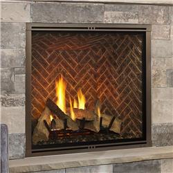 Picture of Majestic MARQ42IN-B 42 in. Marquis II Top Direct Vent Fireplace with IntelliFire Touch ignition Natural Gas