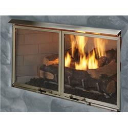 Picture of Majestic ODVILLAG-36T 36 in. Outdoor Gas Fireplace with Traditional Refractory Set