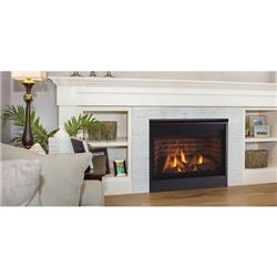 QUARTZ42IFTN 42 in. Quartz Top & Rear Direct Vent Fireplace with IntelliFire Touch Ignition - Natural Gas -  Majestic Fireplace Products