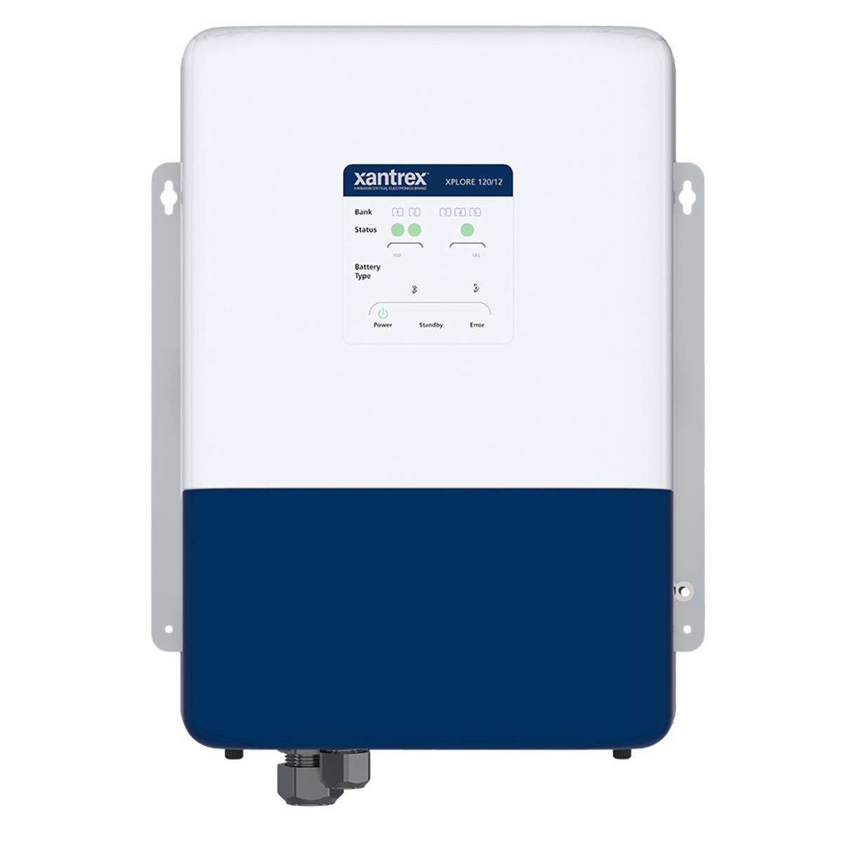 Picture of Xantrex 819-0120-12 Xplore Battery Charger - 12V - 120 Amp - 6-Bank&#44; Blue & White