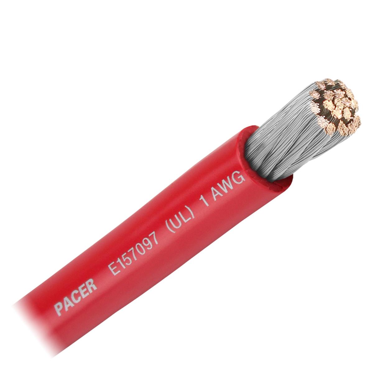 1 Awg Pacer Battery Cable, Red