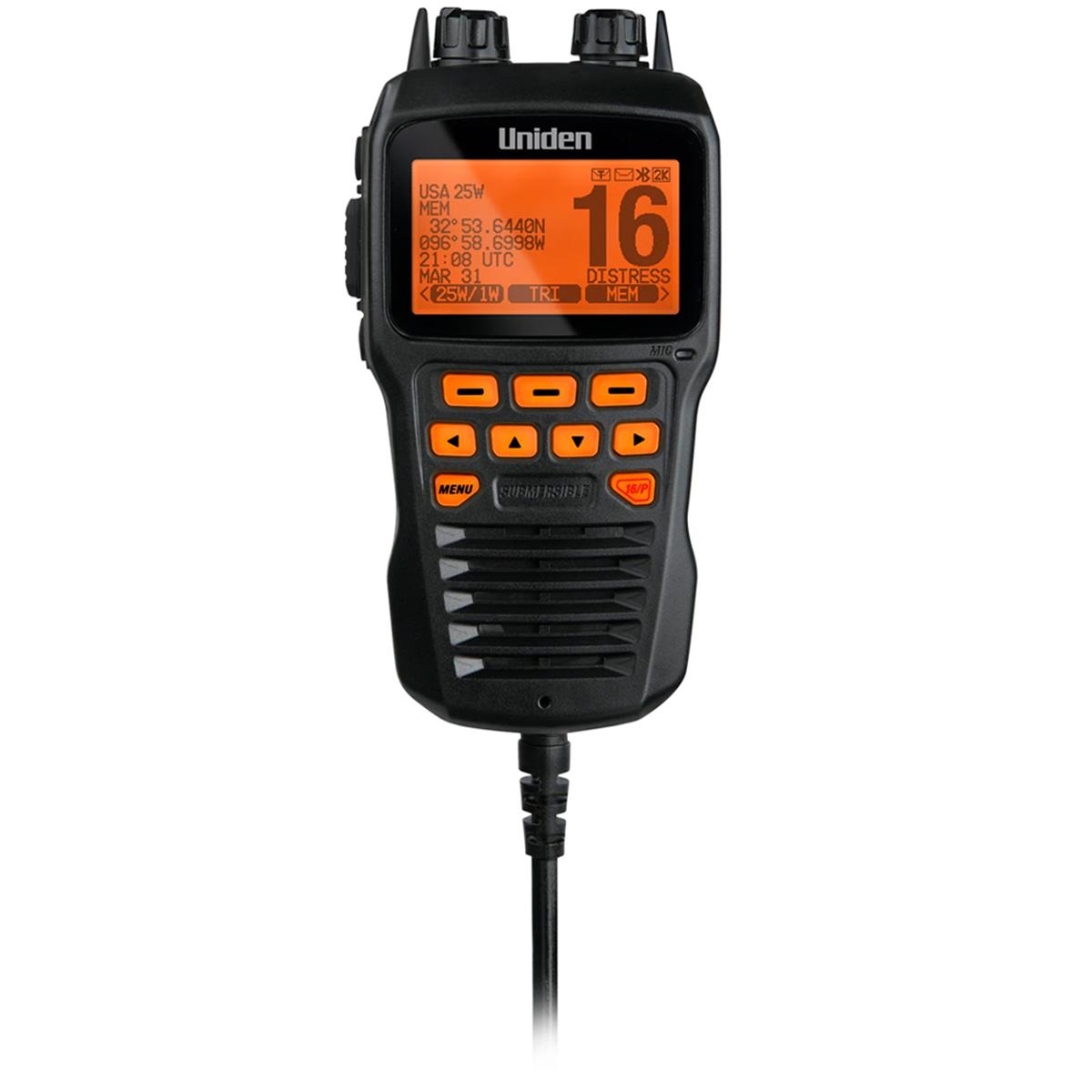 Picture of Uniden UMRMICBK Uniden Remote Mic for UM725 VHF Radios, Black