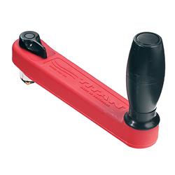 Lewmar 10" Single Grip Winch Handle, Locking, Red with Black Grip | Camping World