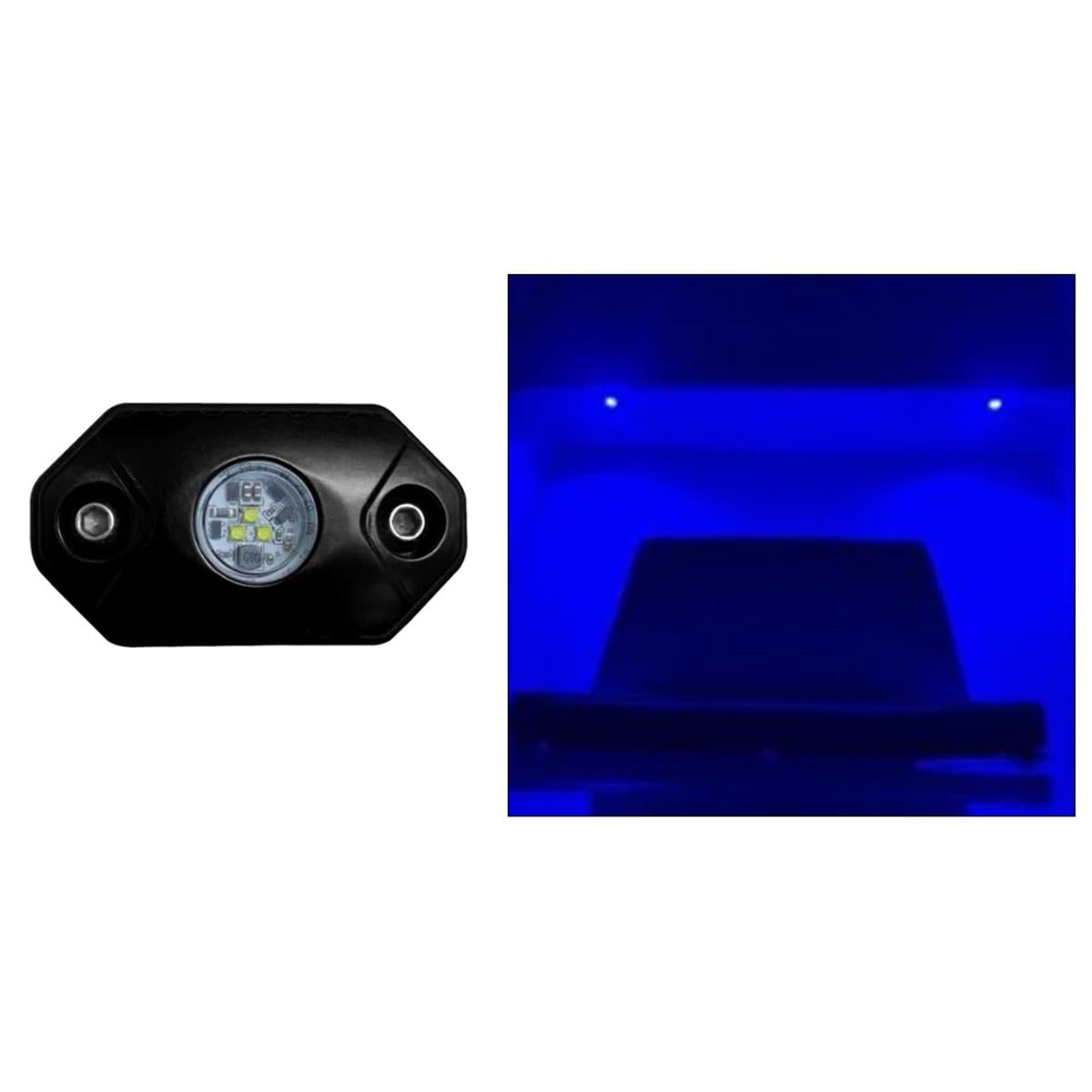 RL-B Rock Accent Light - Black Housing, Blue