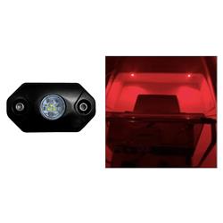 Rock Accent Light - Black Housing, Red