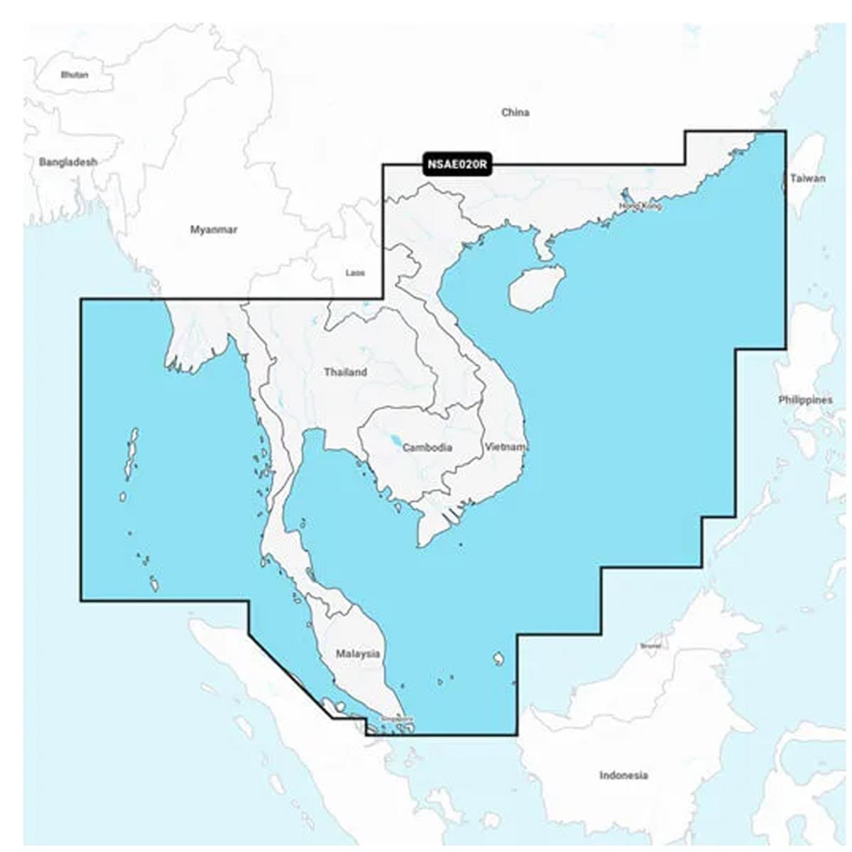Picture of Garmin 010-C1218-20 South China & Andaman Seas Navionics & NSAE020R Marine Chart Map