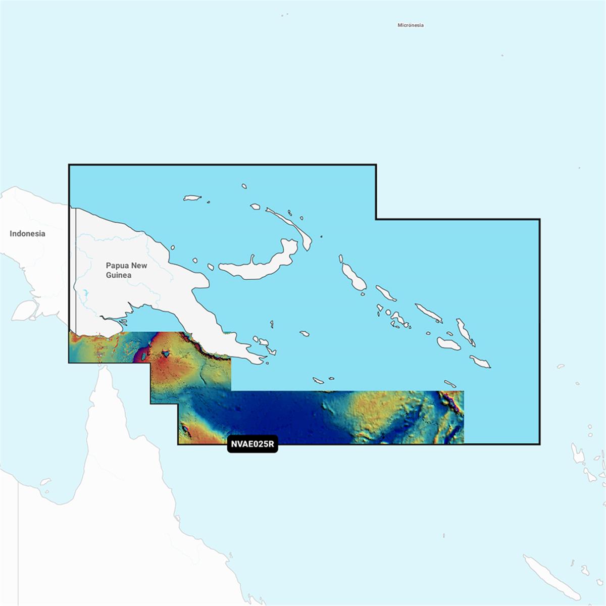 Picture of Garmin 010-C1223-00 Papua New Guinea & Solomon Islands Navionics Vision & NVAE025R Marine Chart Map