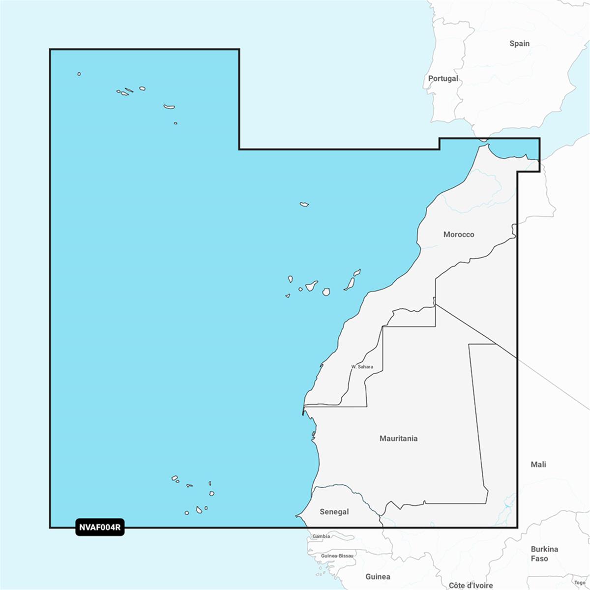 Picture of Garmin 010-C1227-00 Africa&#44; Northwest Navionics Vision & NVAF004R Marine Chart Map