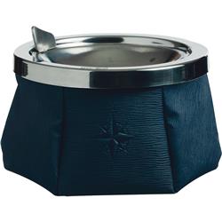 30101 Windproof Ashtray with Lid for Boat, Navy Blue