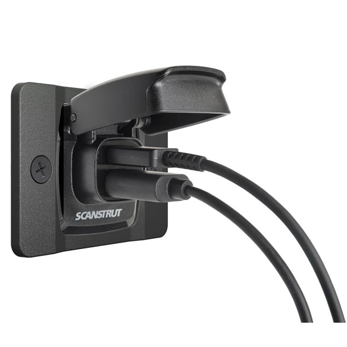 SC-USB-F2 12-24V Flip Pro with Front Fit Bezel Fast Charge Dual USB-A-C Socket