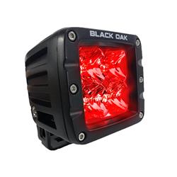 2R-POD3OS 2 in. Predator Hunting Flood Pod - Black & Red
