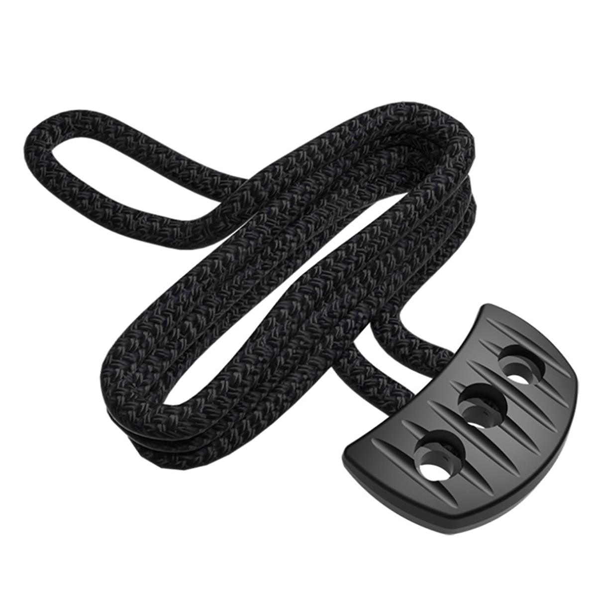 S61390 Snubber Pull with Rope, Tar Black