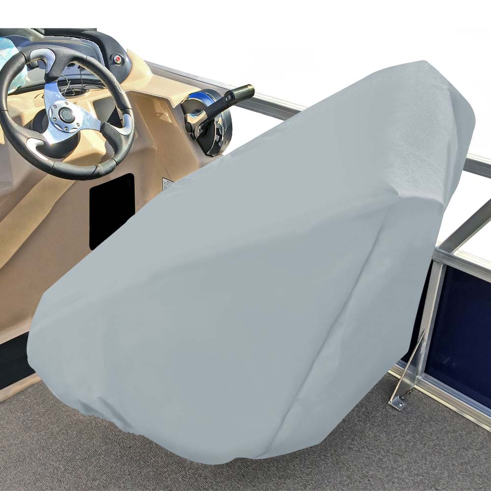 Carver Poly-Flex II Captain,s Chair Cover - Fits up to 32&Prime,H x 26&Prime,W x 25&Prime,D - Gr