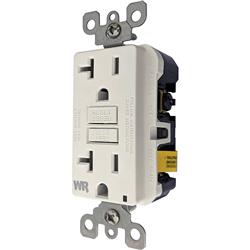 s 1698 Marine-Grade Dual GFCI Receptacle - White