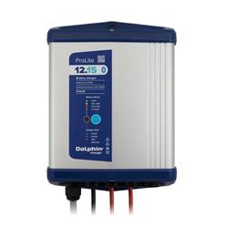 99215 Pro Lite Series Dolphin Battery Charger - 12V, 15A & 110VAC - 2 Output