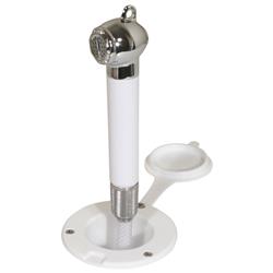 Recessed Transom Shower with 6 ft. Hose, White