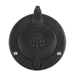 Black Cap & Container for Recessed Shower