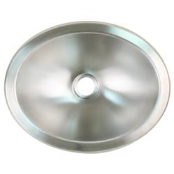 Picture of Scandvik 10281 13.25 x 10.5 in. Brushed Stainless Steel Oval Sink