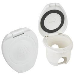 12104P  Replacement White Cup & Cap for Recessed Shower