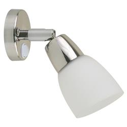 41365P Stainless Steel Reading Light with Frosted Glass Shade for Boat - 10-30V