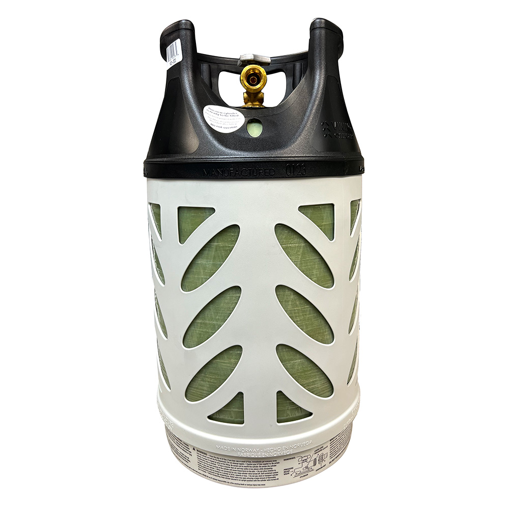 1420-0022 22 lbs Vertical Fiberglass Composite LPG Cylinder with Type 1 Valve - OPD, DOT & TC Approved