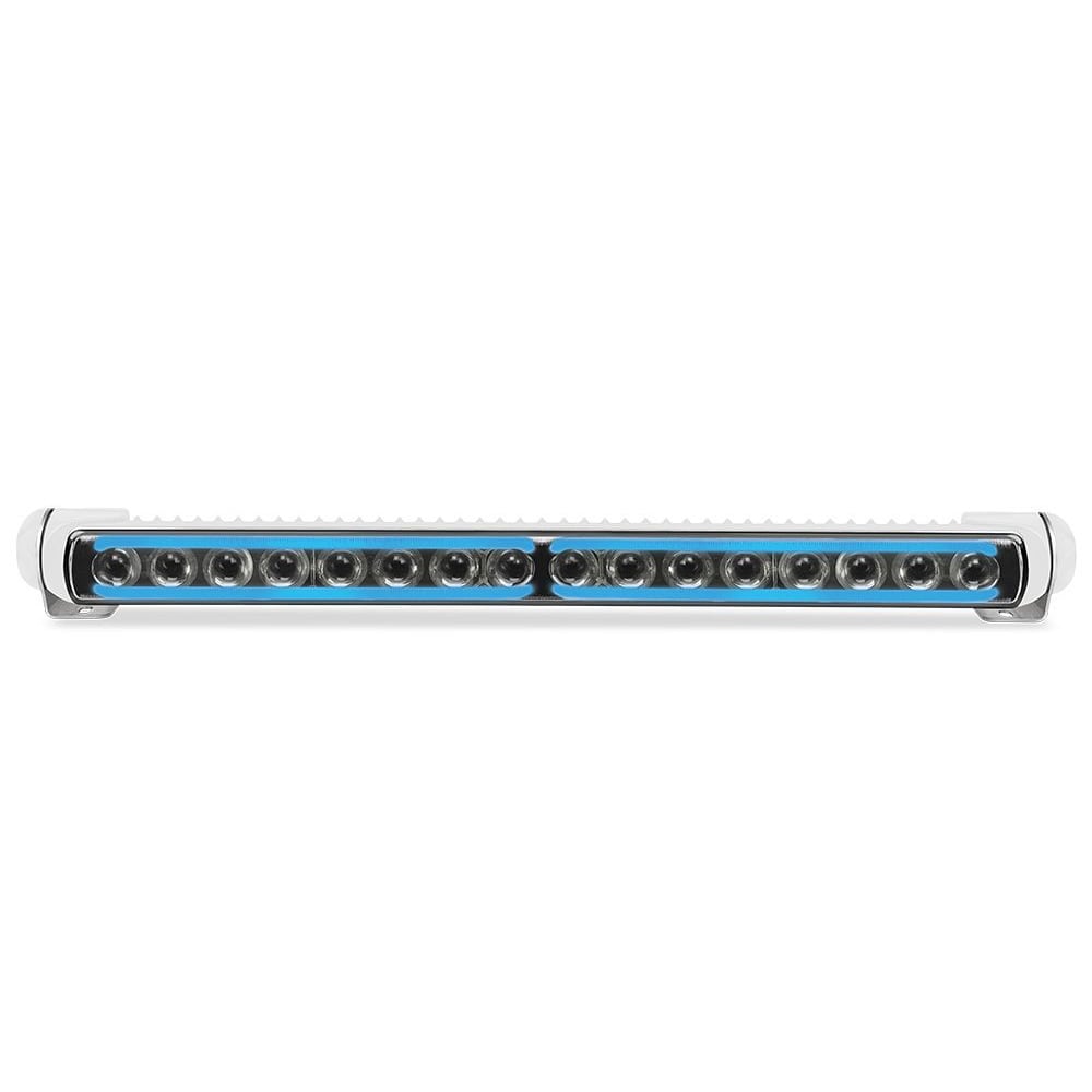 958140531 36W Sea Hawk-470 Pencil Beam Light Bar with Blue Edge Light & White Housing -  Hella Marine