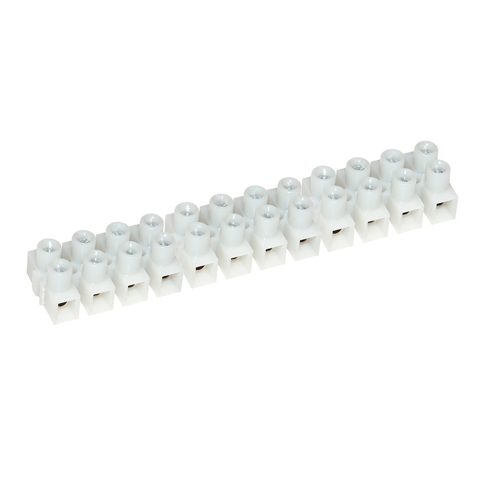 20A Euro Style Terminal Block - 12 Gang - Pack of 5