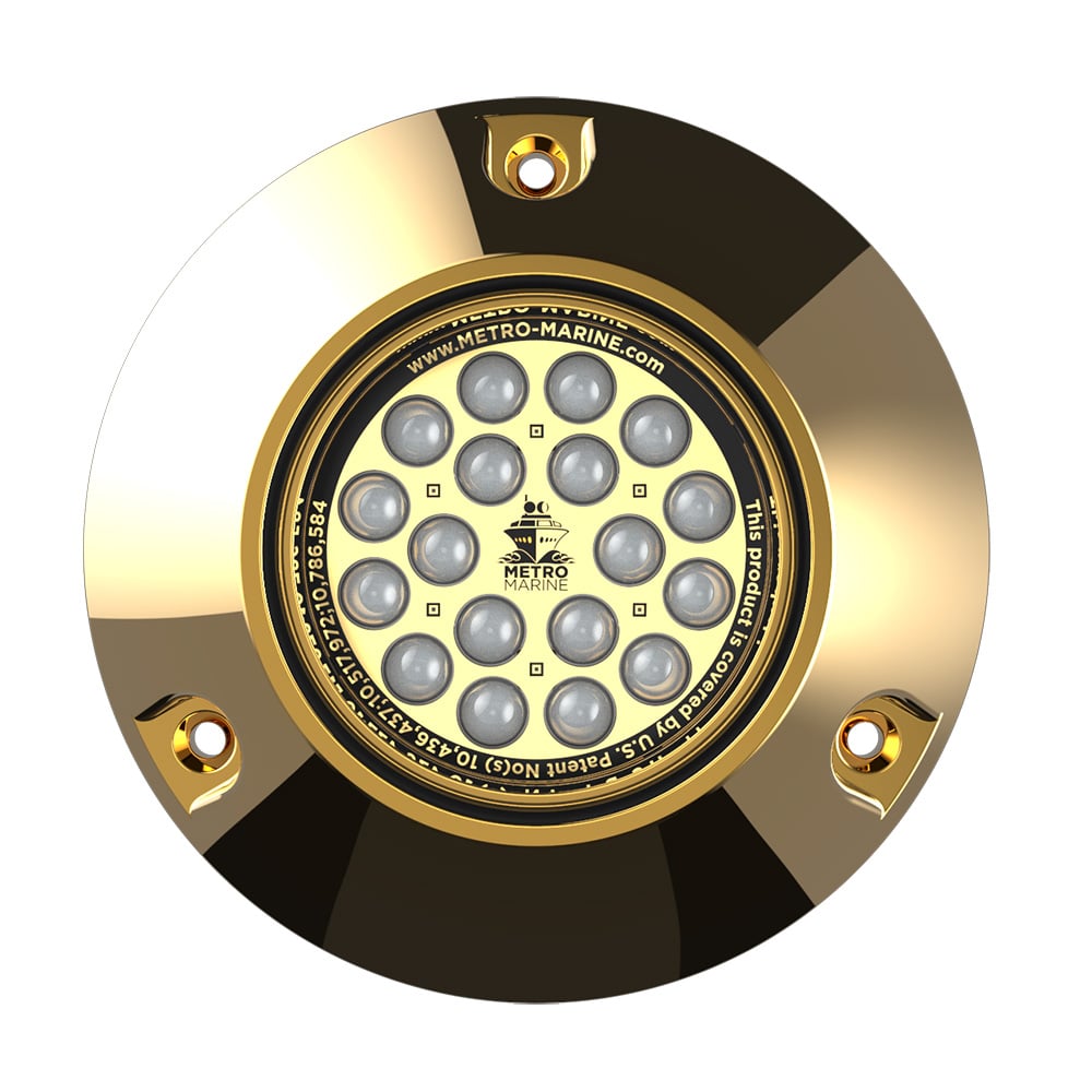 F-BMR1-A3-45 High-Output Submersible Underwater Light with Intelligent Monochromatic LEDs - 45 deg Beam - Aqua