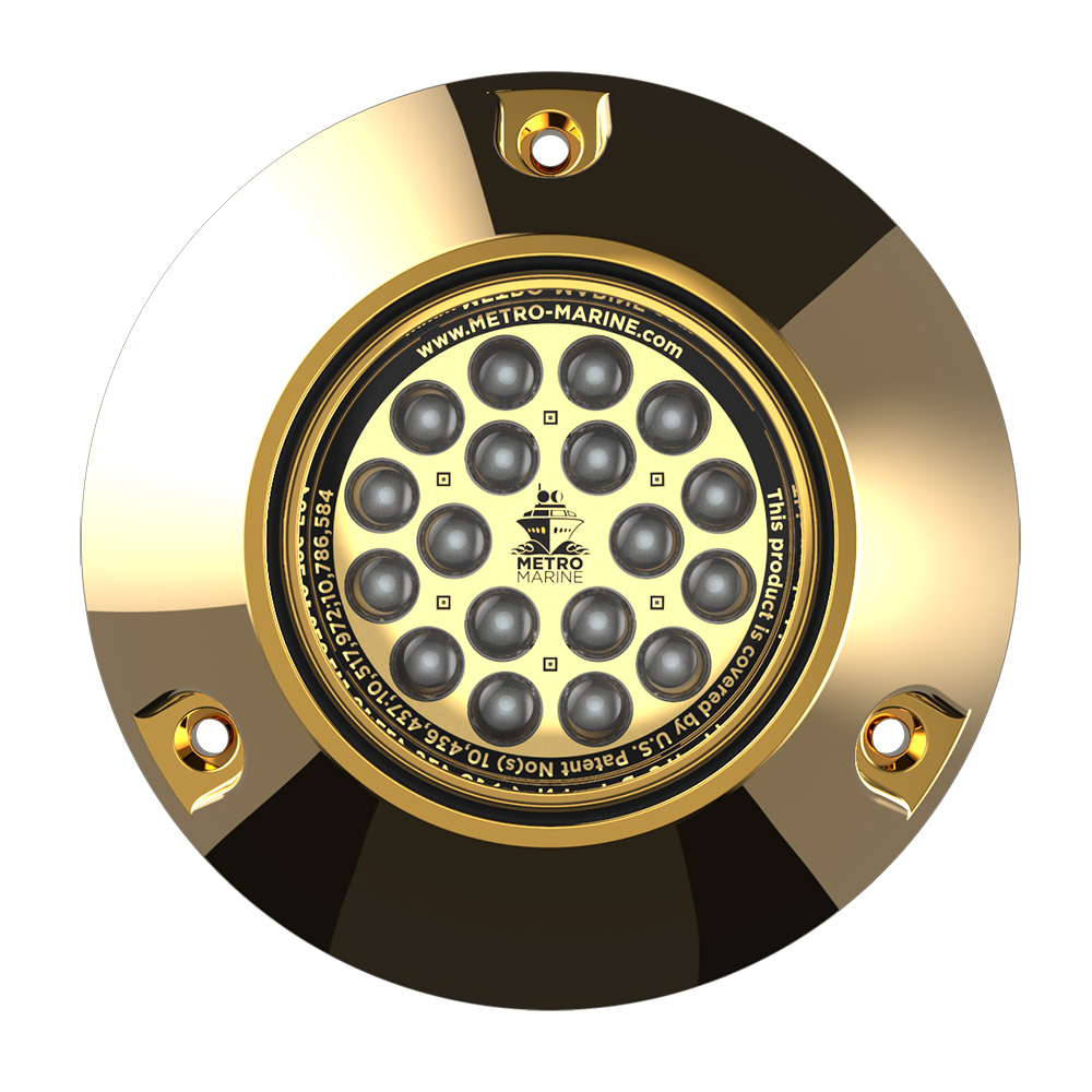 F-BMR1-A3-90 High-Output Submersible Underwater Light with Intelligent Monochromatic LEDs - 90 deg Beam - Aqua
