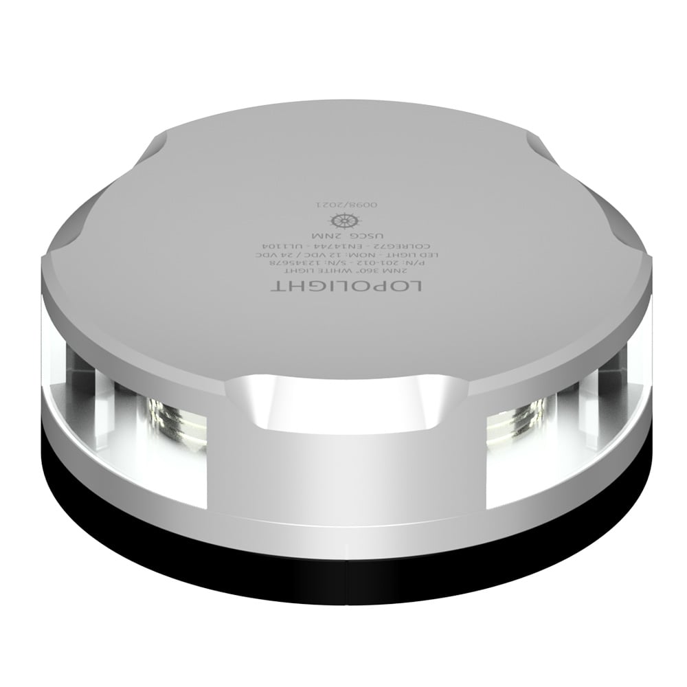 201-021-FB Masthead 360 deg Light - 3NM - Housing with FB Base - Silver