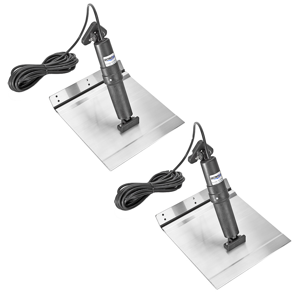 Lectrotab Aluminum Trim Tab Kit with 9LX9W Trim Tabs, No Control | by West Marine