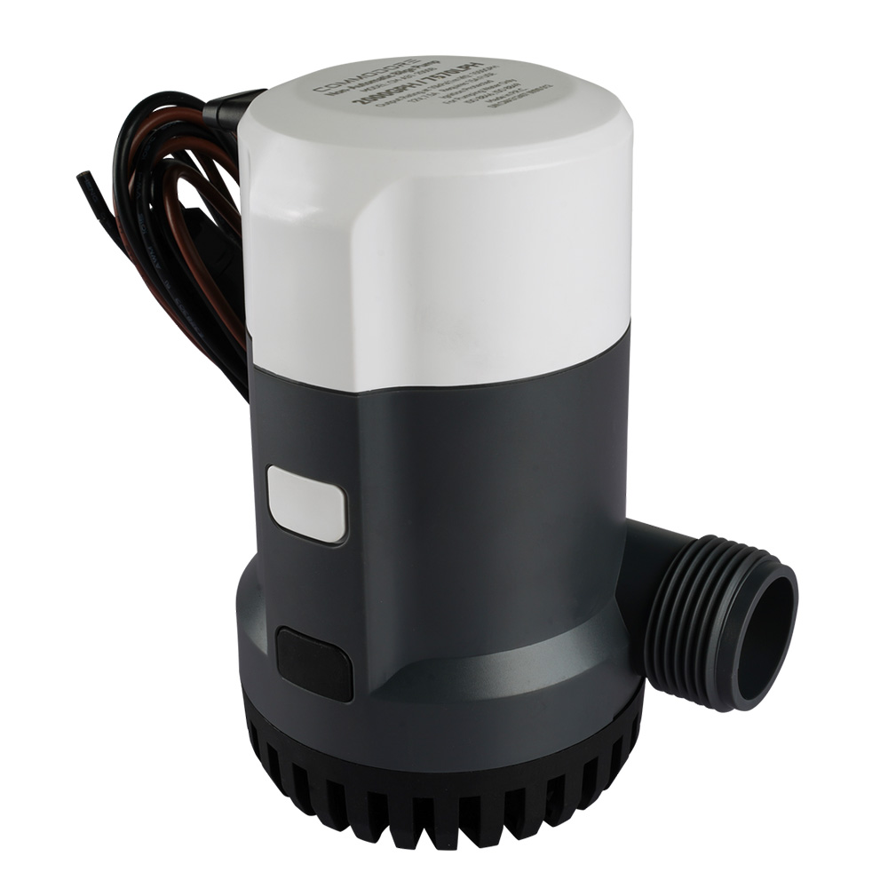 COMMODORE 2000 GPH / 12V A31-Series Non-Automatic Bilge Pump – High-Capacity, Dual-Outlet | by West Marine