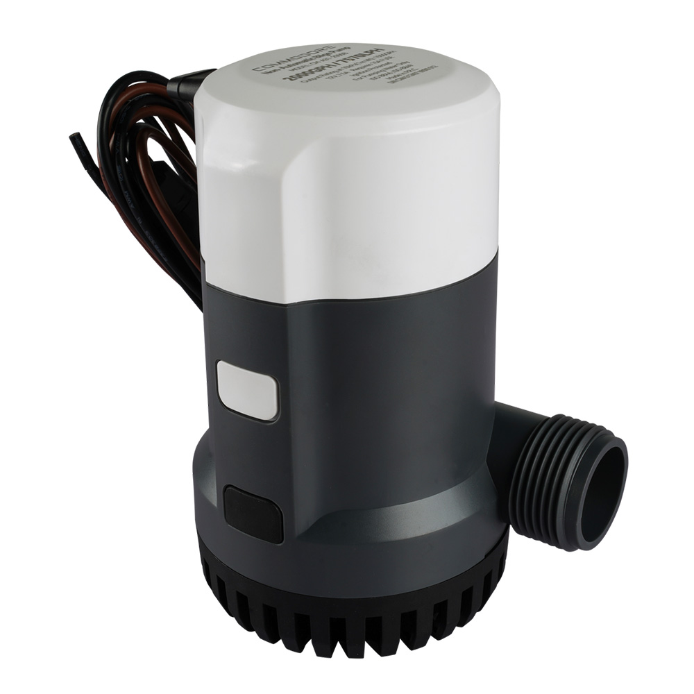 COMMODORE 2000 GPH / 12V B31-Series Automatic Electronic Bilge Pump – Dual-Outlet Compatibility | by West Marine
