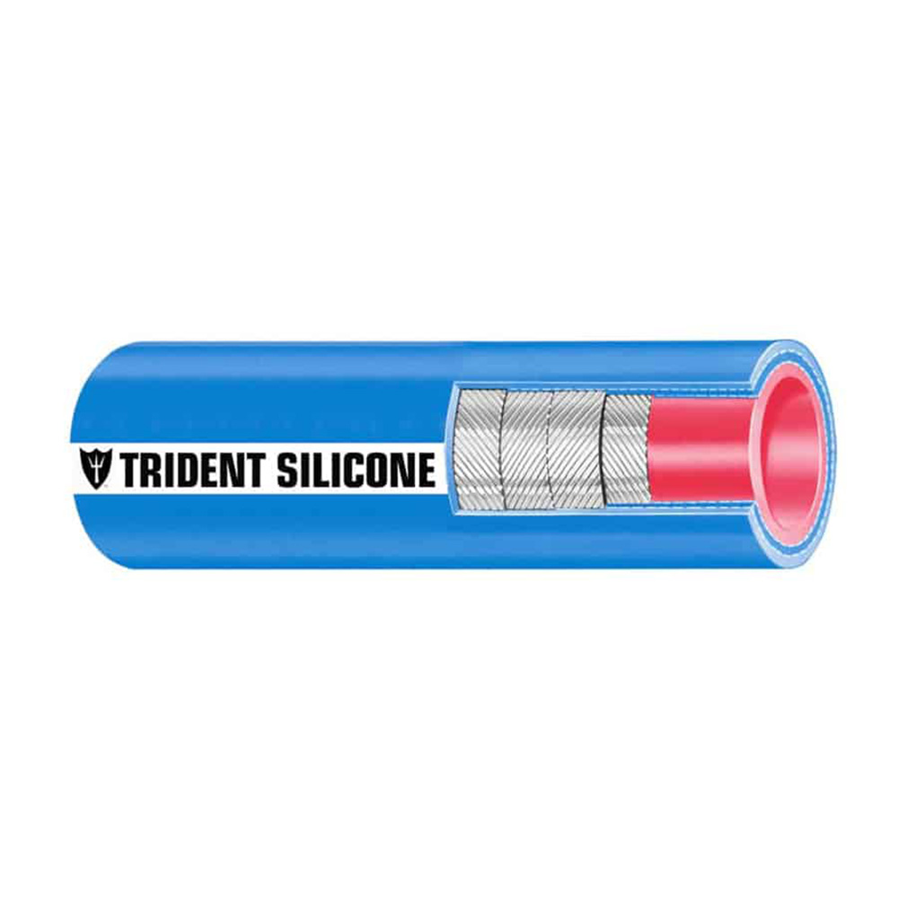 202V112036 Blue "VHT" Silicone Softwall Wet Exhaust Hose; 1-1/2" x 3Ft