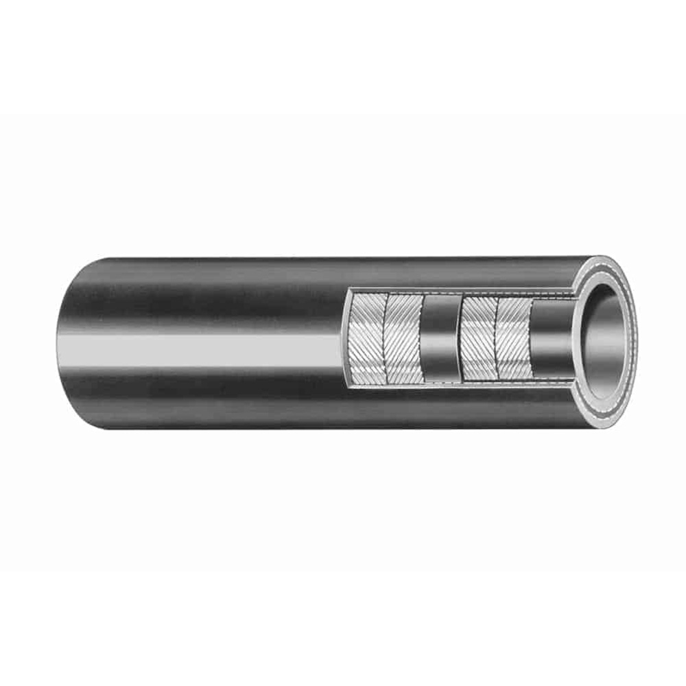 132-1006 1 in. x 50 ft. Box HD Water Hose, Black - 200 PSI