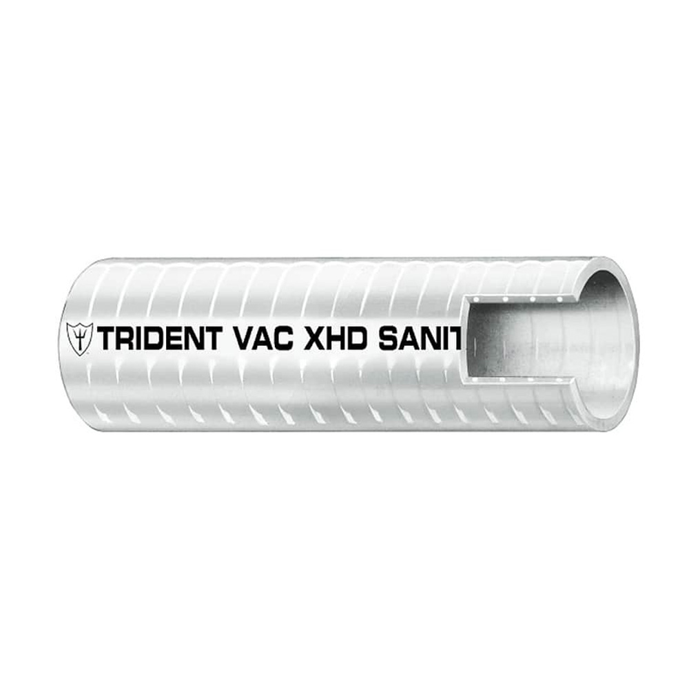 148-0586 0.71 in. x 50 ft. Box VAC X.H.D. Sanitation Hose, White