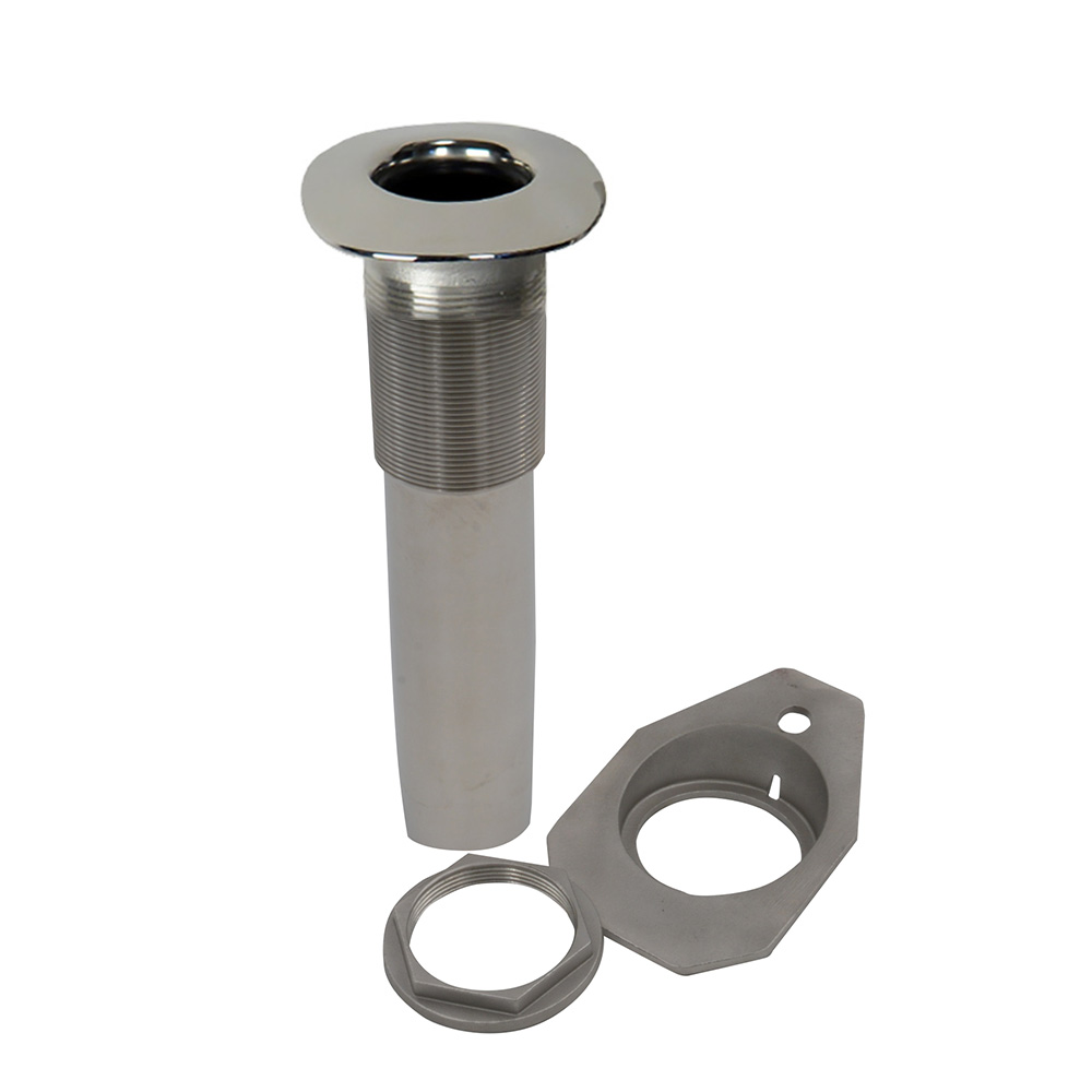 53676 0 Deg Screwless Flush Mount Rod Holder, Black Liner - No Logo
