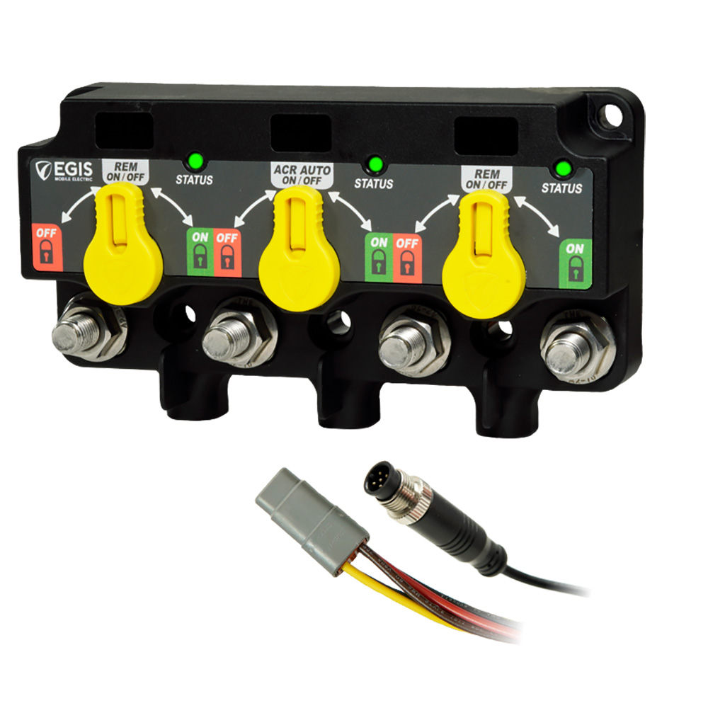 Egis Mobile Electric XD NMEA 2000 Triple - (Relay/VSR/Relay), with Knobs - 12P DT, Retail Pack | by West Marine