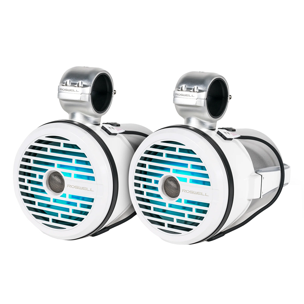 C920-1710 8 in. R1 100W RMS & 200W Peak Power Tower Speakers - White