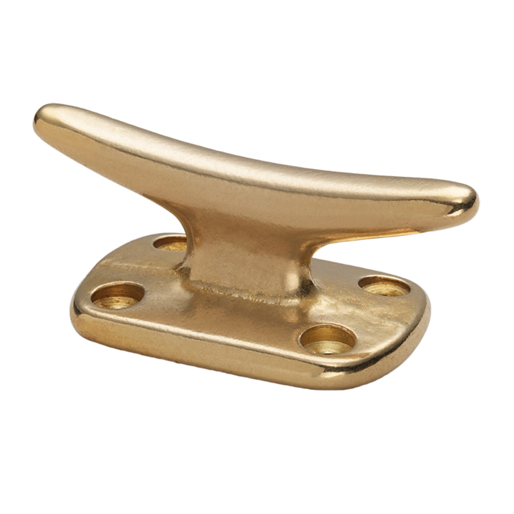 S-0976BC 2 in. Polished Brass Fender Cleat