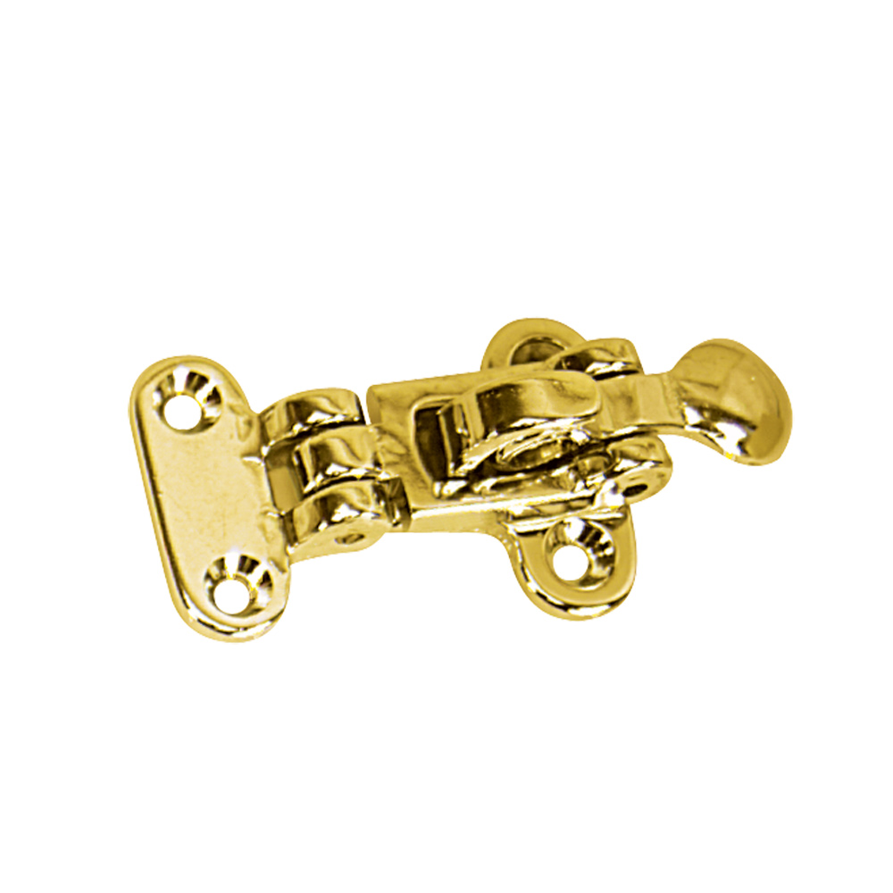 S-0054BC Polished Brass Anti-Rattle Hold Down