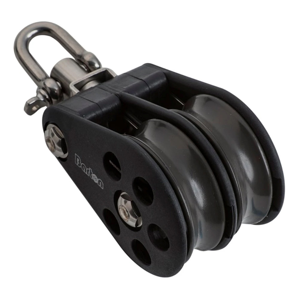 N05230 54 mm Plain Bearing Pulley Block Double Block Swivel - Size 5