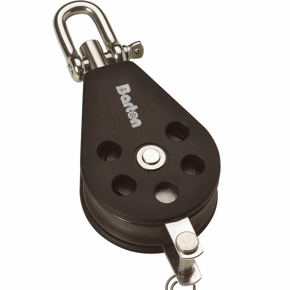 N01131 30 mm Plain Bearing Pulley Block Single Swivel Becket - Size 1