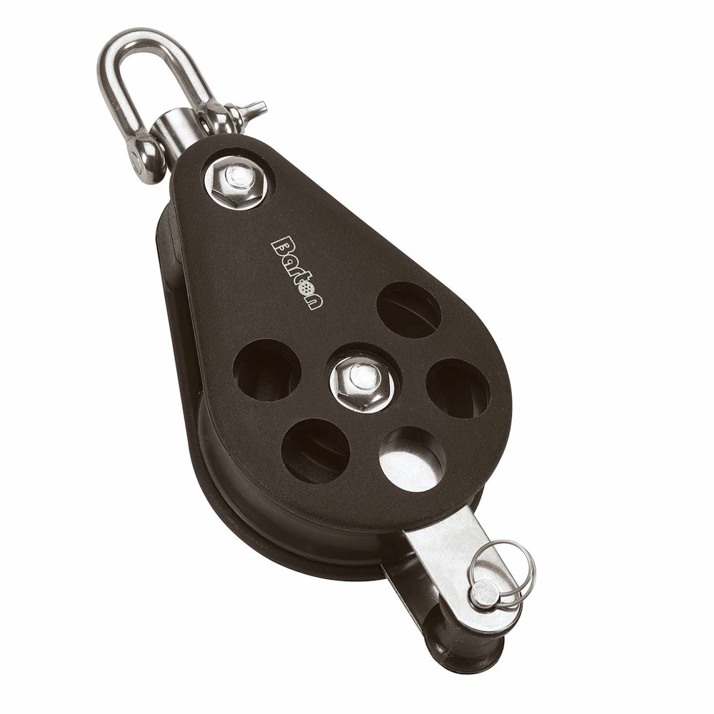 N05131 54 mm Plain Bearing Pulley Block Single Swivel Becket - Size 5