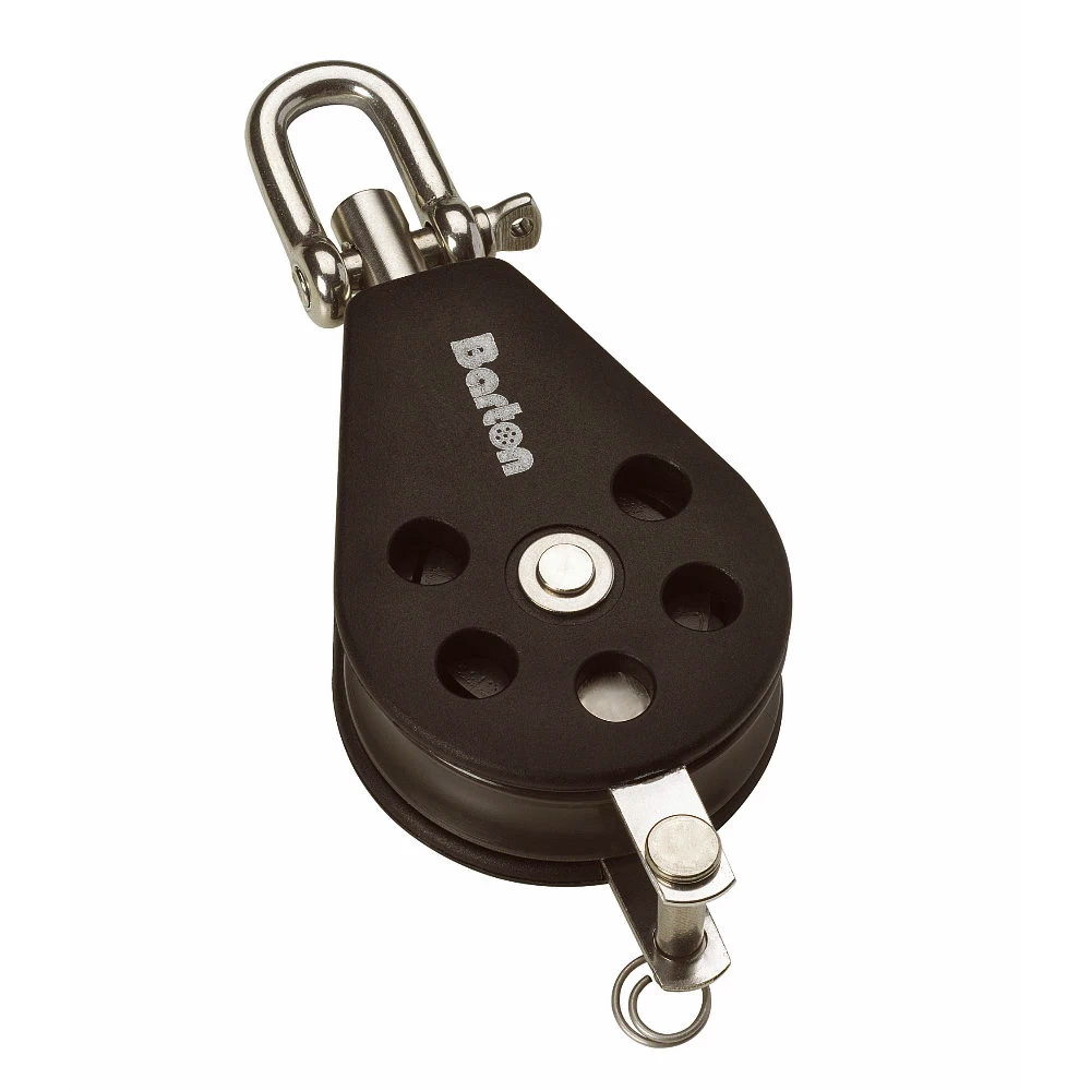 N02131 35 mm Plain Bearing Pulley Block Single Swivel Becket - Size 2